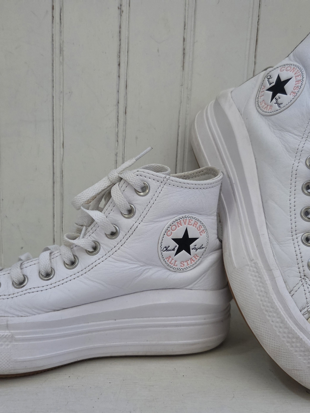 Converse Chuck Taylor All Star Move Platform High Top Sneakers White Women's 8.5